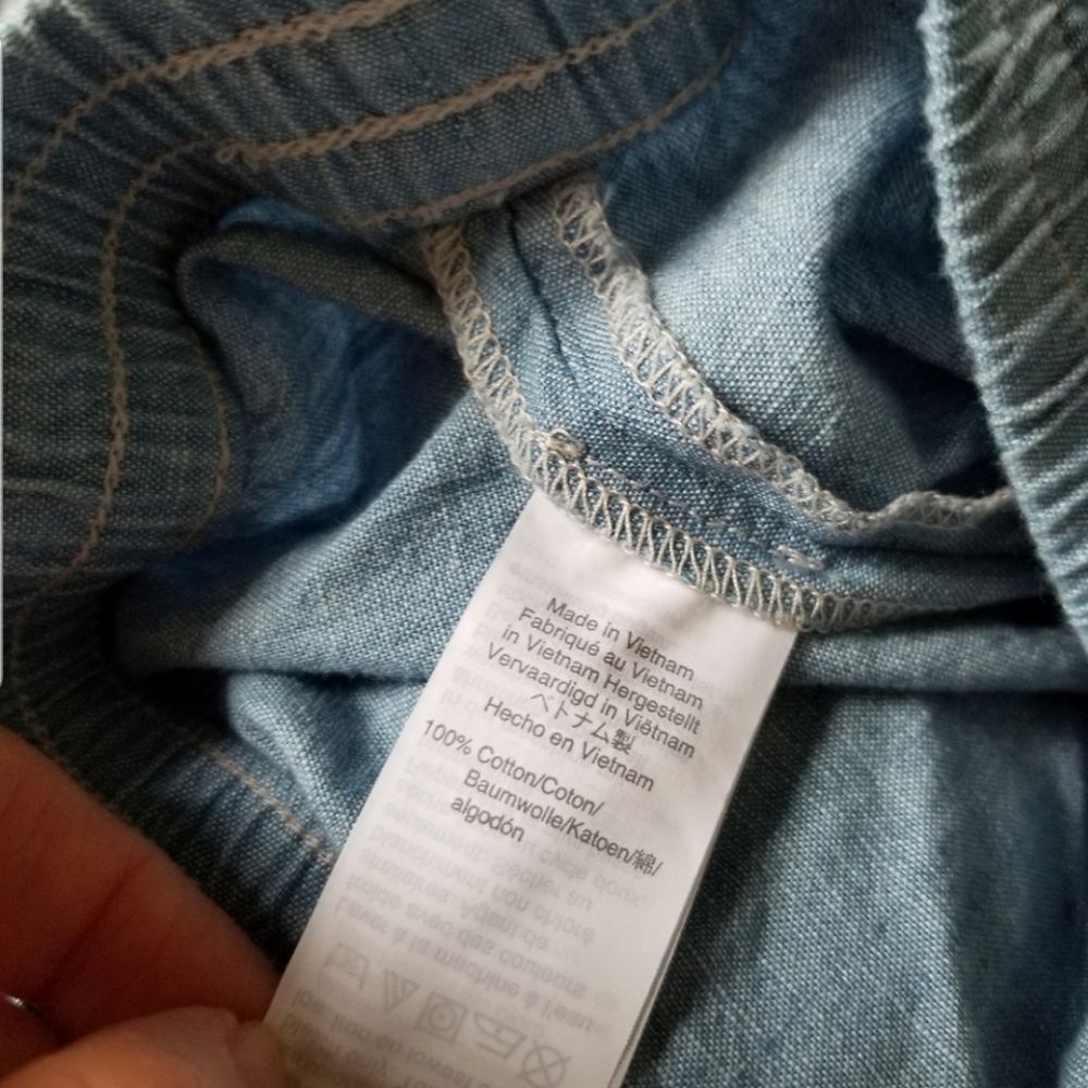 Madewell Pale Blue Chambray Shorts - Picture 5 of 6